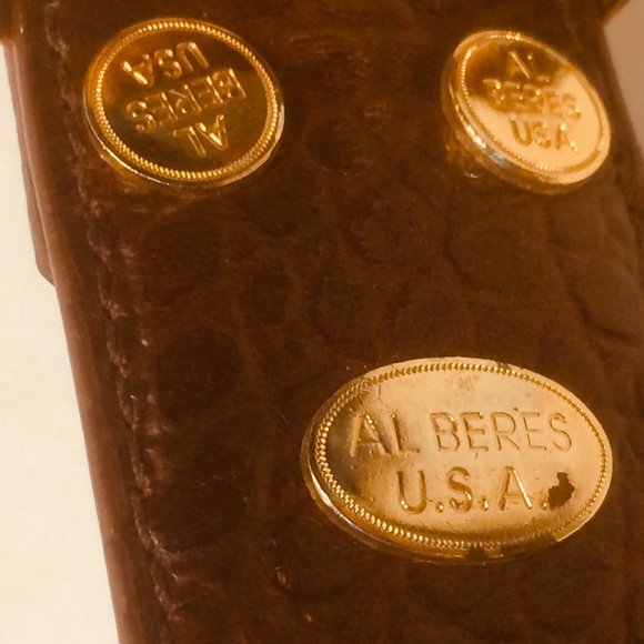 Al Beres Silver Plated Western Gold Tone Belt